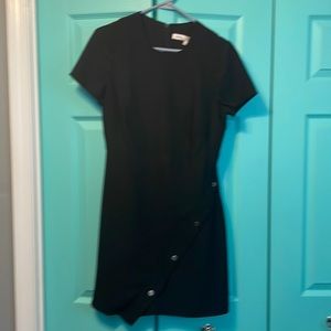 Rebecca Minkoff black dress with button detail sz4